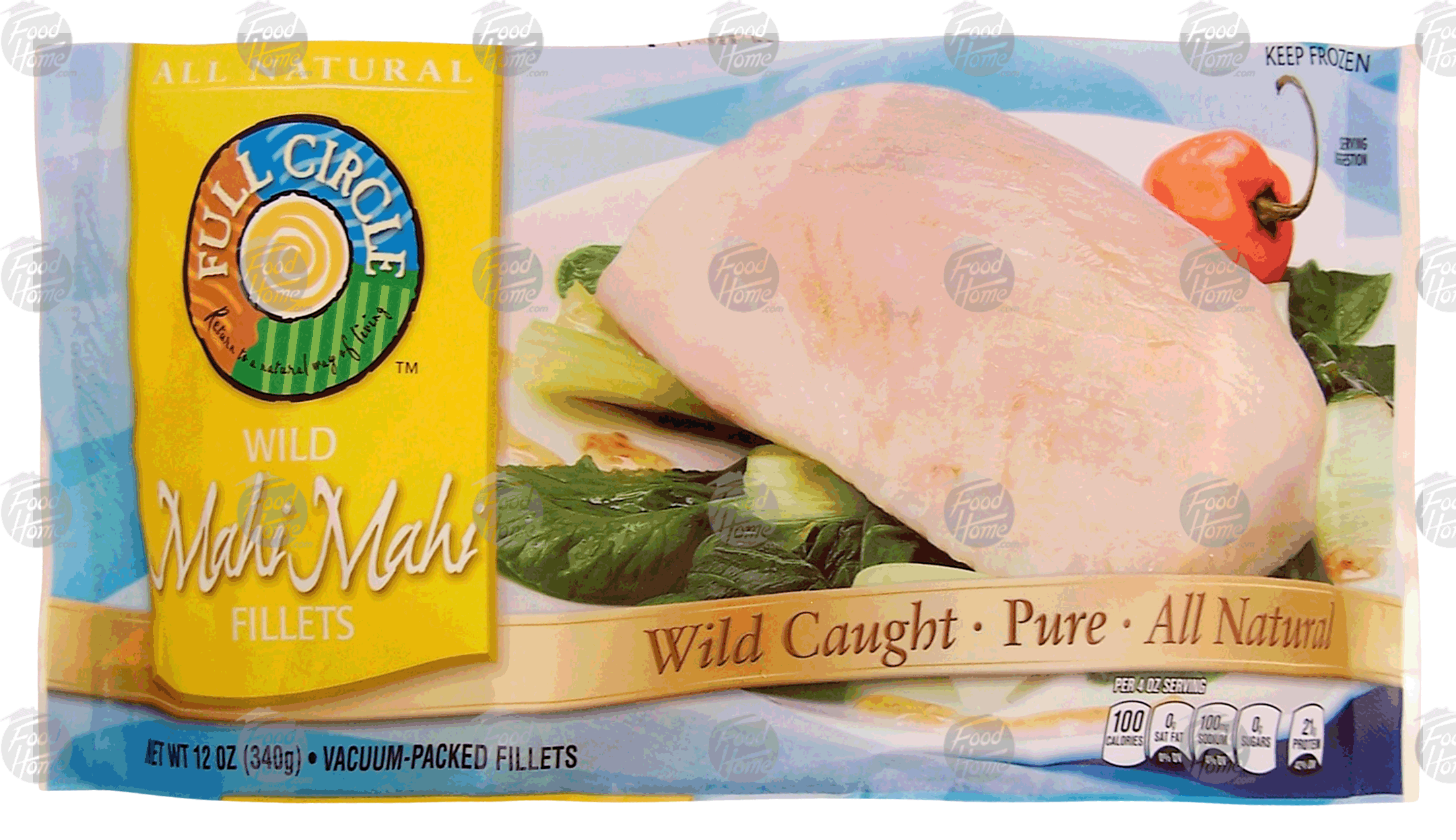 Full Circle  all natural wild mahi mahi fillets, vacuum-packed fillets Full-Size Picture